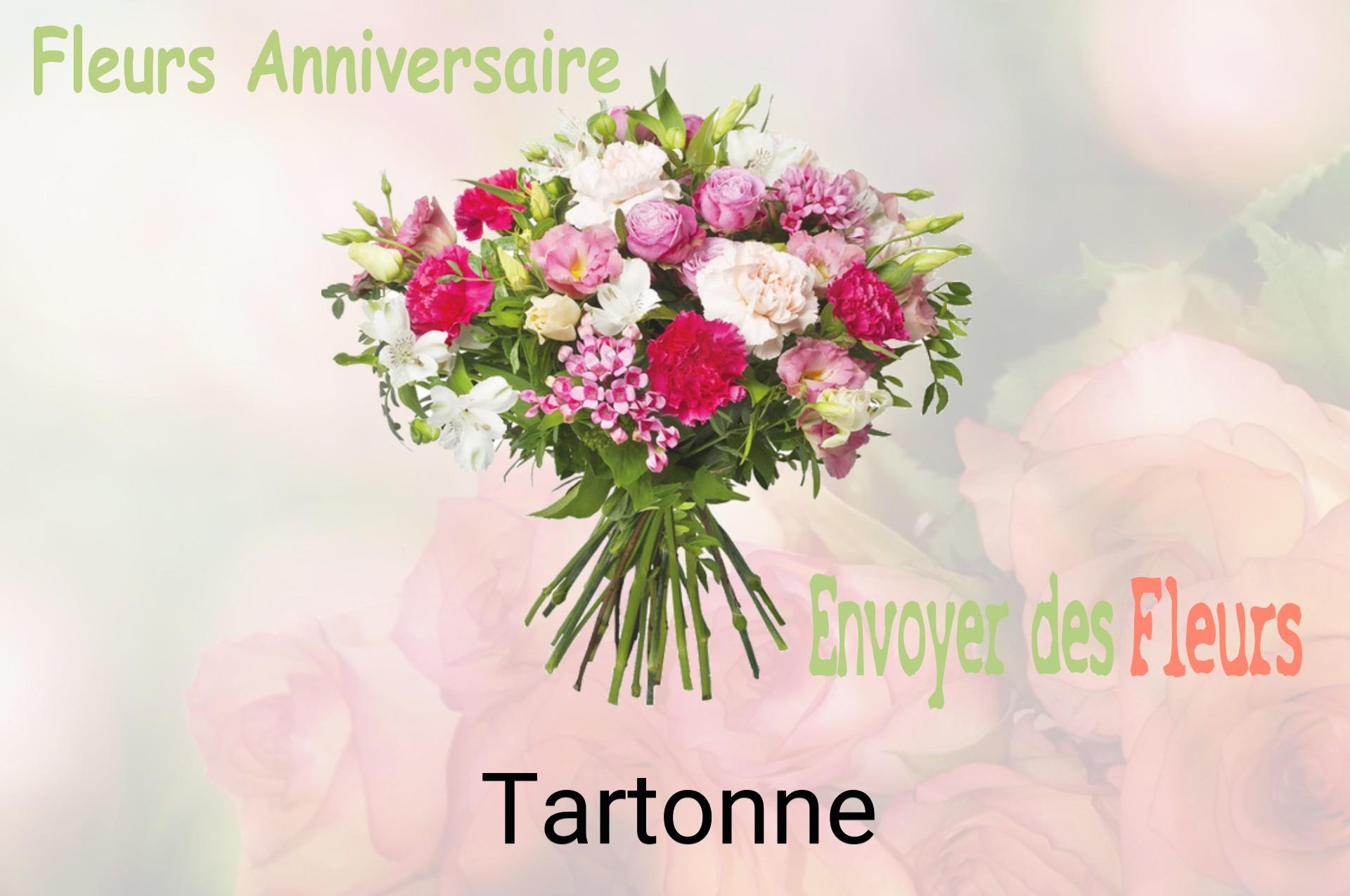 Bouquet de fleurs d’anniversaire livré à Tartonne